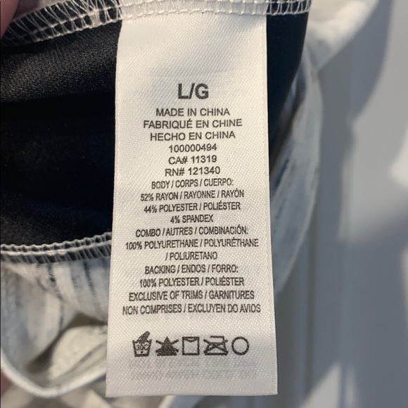 NWT Top w/ Faux leather - Picture 10 of 11